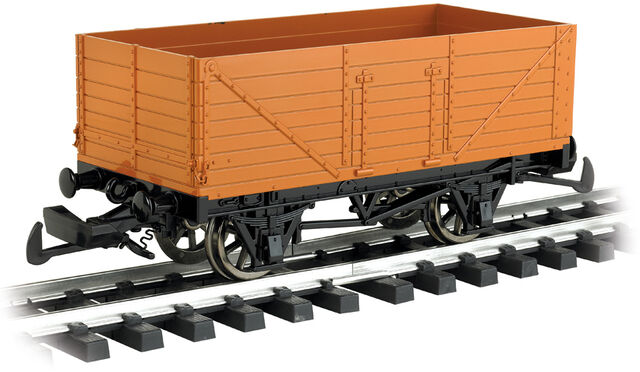File:BachmannLargeScaleBrownOpenWagon.jpg