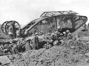 British Mark I male tank Somme 25 September 1916