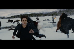 Edward running