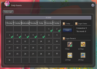 Loginreward-interface