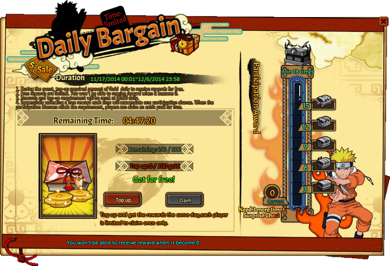 Daily Bargain Grid
