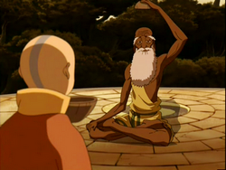 Aang and Guru Pathik