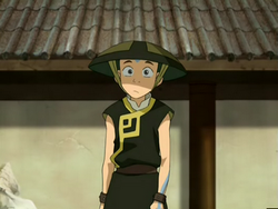Aang in the Earth Kingdom