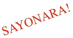 Sayonara