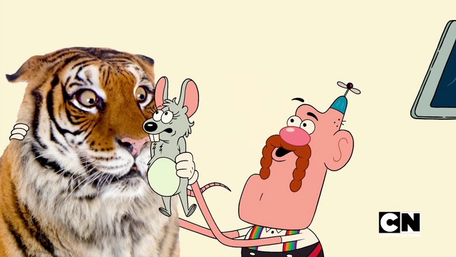 Image - Uncle Grandpa, Mouse, and GRFT in Tiger and Mouse 06.png ...