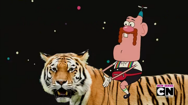 File:Uncle Grandpa, Belly Bag, and GRFT in Tiger Trails 3.png