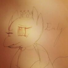 Emily with a crown