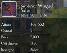 Superior Winged Sabre