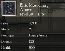 Elite Mercenary Armor