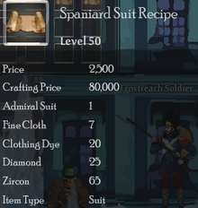 Spaniard Suit Rec