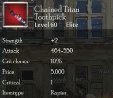Chained Titan Toothpick