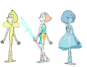 Resultado de imagen de steven universe perla azul y amarillo