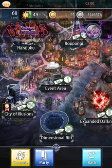 Dimensional Rift Map