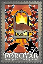 Faroe stamp - gossip
