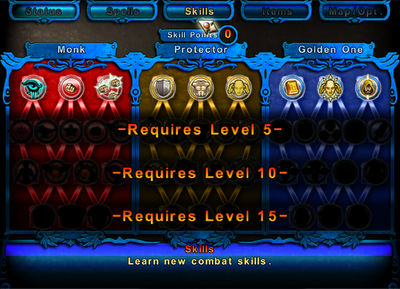 Reina skill tree