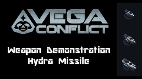 VEGA Conflito Hydra Míssil Arma de Demonstração