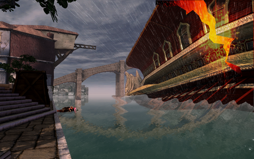 Sinking galley