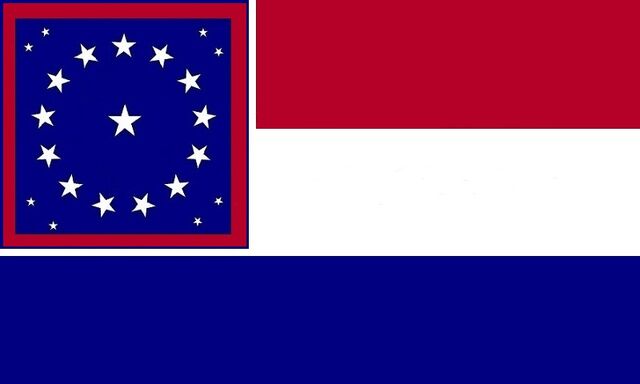 File:Alabama State Flag Proposal 22 Star Medallion Pattern Scarlet White and Blue Stars and Bars concept Designed By Stephen Richard Barlow 29 JULY 2014.jpg