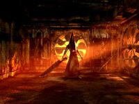 Silent Hill Arcade-Piramyd head boss.jpg