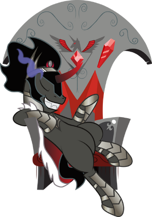 Sombra in throne by benybing-d72dgae