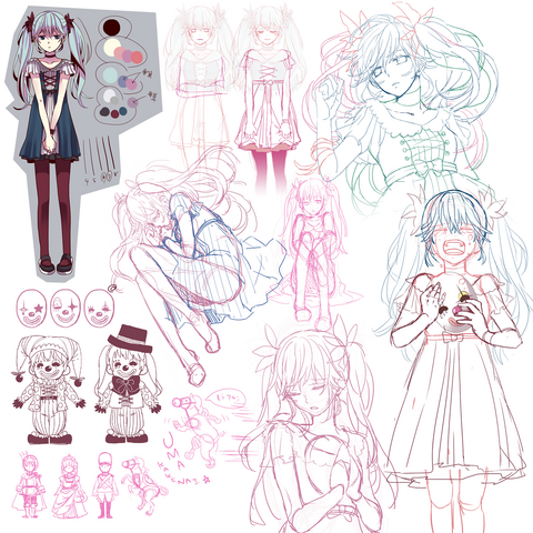 File:Karakuri Pierrot sketches.png
