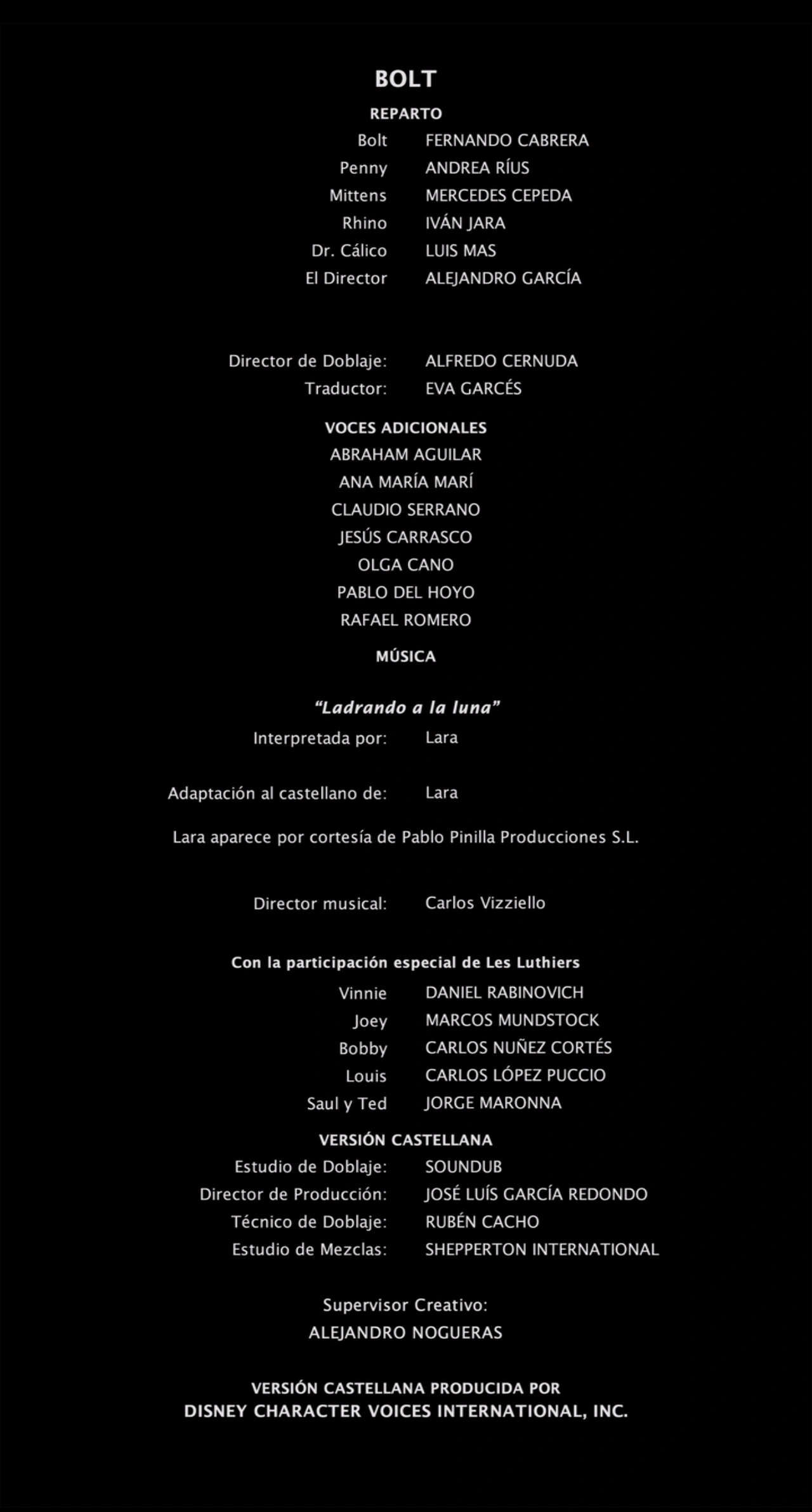 Image Bolt European Spanish Credits.png Anime VoiceOver Wiki