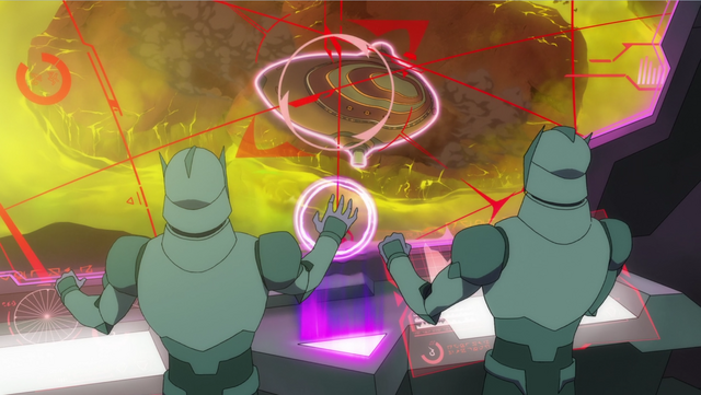 File:S2E06.186. Galra soldiers training ion cannon on Ark.png