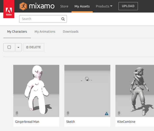 Mixamo Assets
