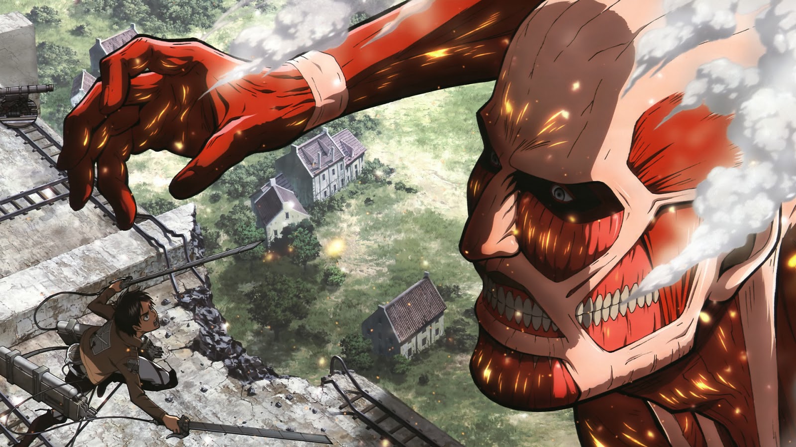 all known titans in attack on titan world otakuverse colossal titan human form