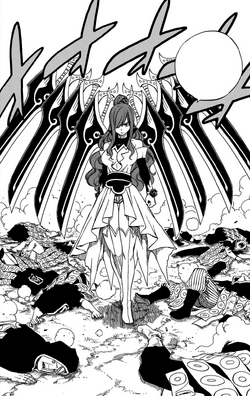 Erza defeating Avatar