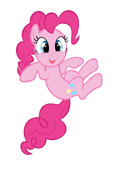 Pinkie pie mid air vector by grendopony-d4pe6b3