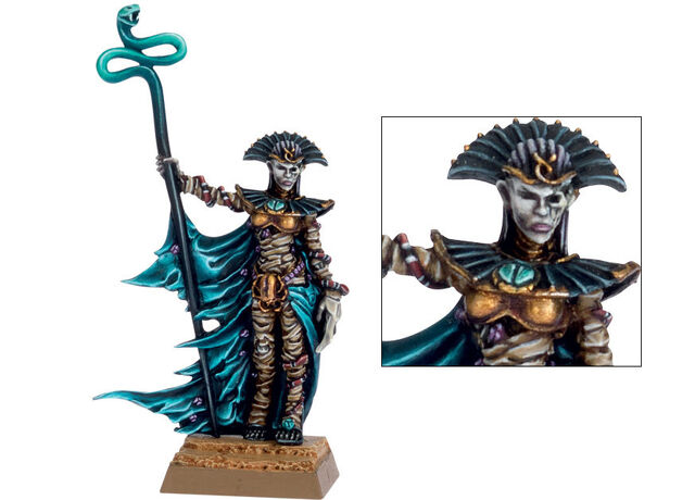 Файл:Khalida Neferher Tomb Kings 6th Edition Miniature.jpg