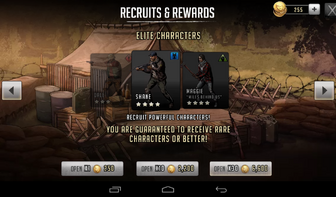 Elite character rewards