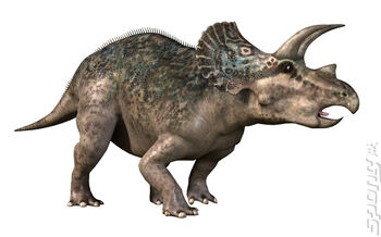 triceratops walking