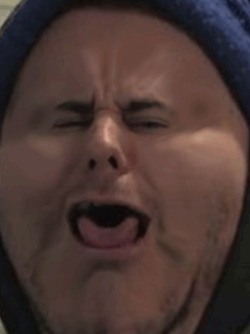 H3h3 cough face.