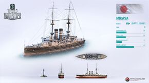 Japanese Battleship Mikasa