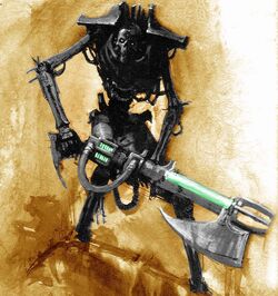 Necron Warrior color background