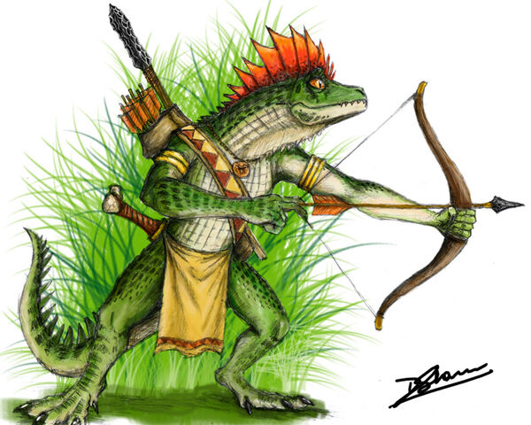 File:A lizardman hunter by anagorrax.jpg