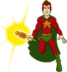 Starman Ted - sticker
