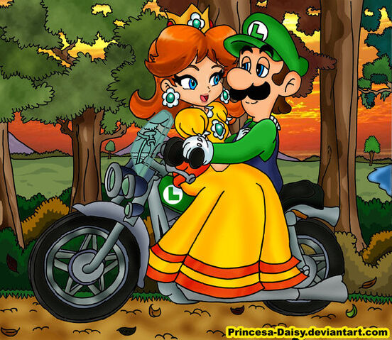 File:Luigi and daisy sunset ride by princesa daisy-d36yeuy.jpg