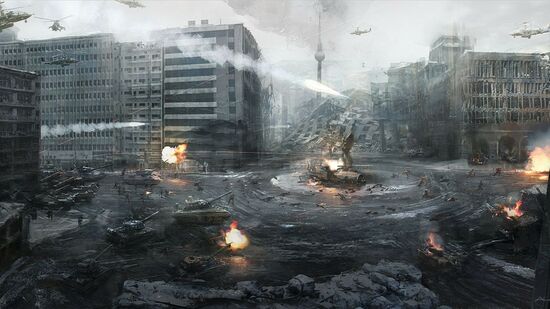 Video games war ruins cityscapes military tanks artwork call of duty modern warfare 3 1920x1080 w www.wall321.com 93