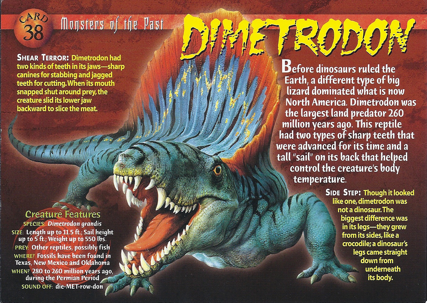 walking with monsters dimetrodon