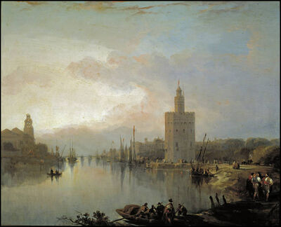 The Guadalquivir and the Golden Tower by David Roberts