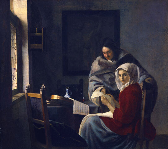 Archivo:Vermeer Girl Interrupted at Her Music.jpg