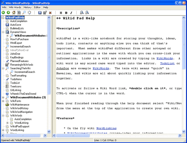 File:WikidPad Screenshot.gif