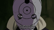 Naruto Shippuden 255 The Artist Return Tobi shows his Sharingan and Rennigan Eyes.png