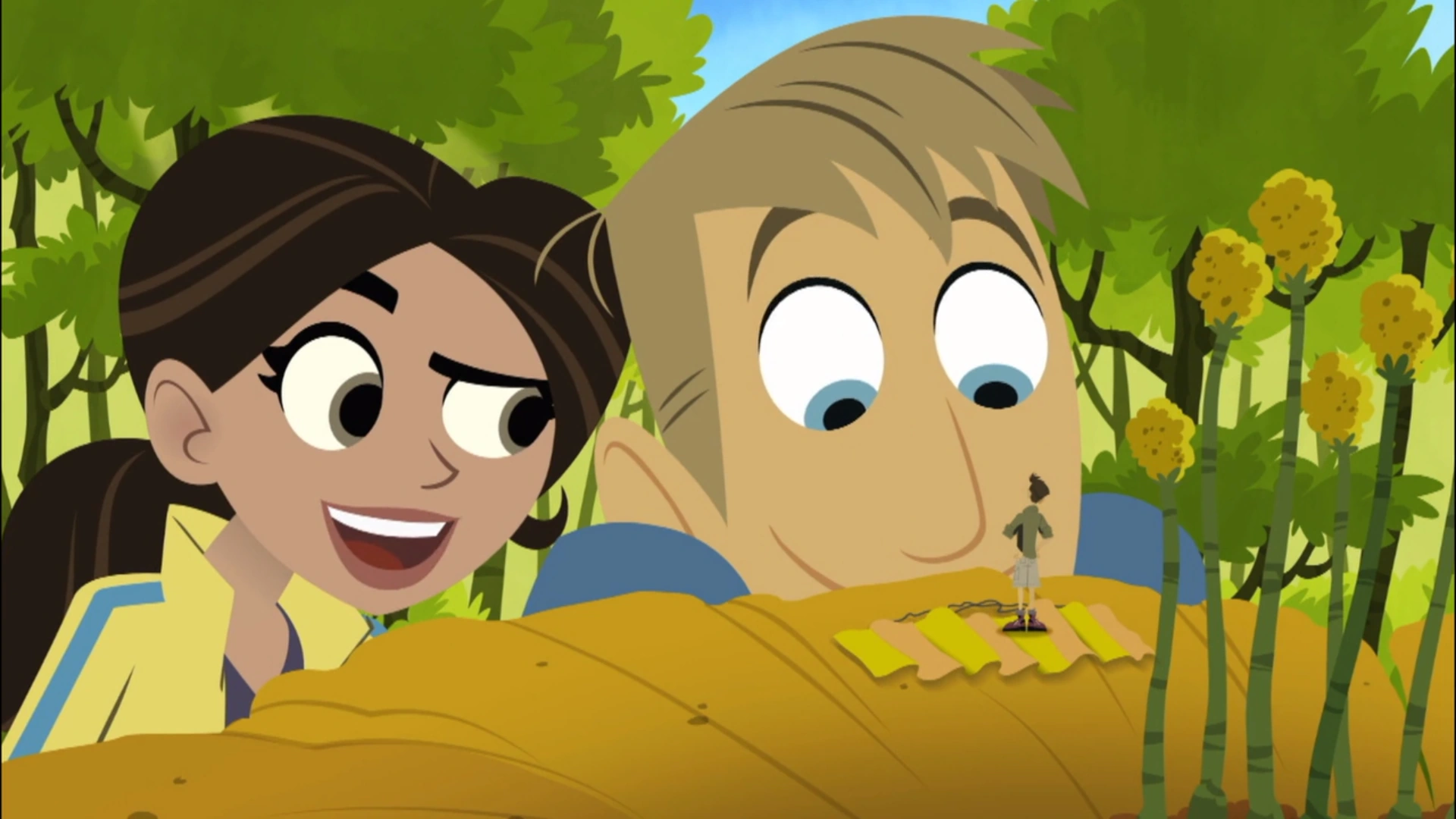 Image - Martin and Aviva Find Mini Chris.png | Wild Kratts Wiki