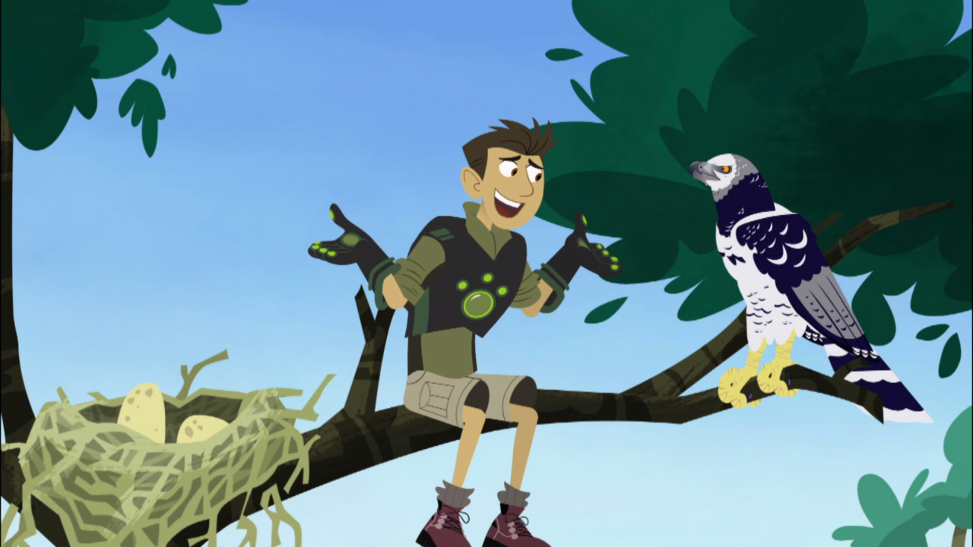 Image - Chris and Harpy Eagle.png | Wild Kratts Wiki | FANDOM powered