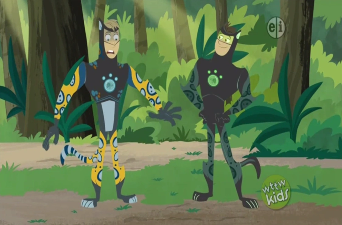 Image - Martin with Orange Jaguar Suit and Chris with Black.png | Wild