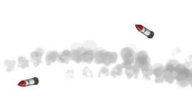 Missile Stream In Flight